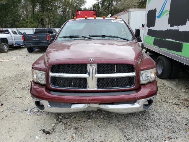 3D7MA48CX3G838580 - 2003 DODGE RAM 3500 ST BURGUNDY photo 5