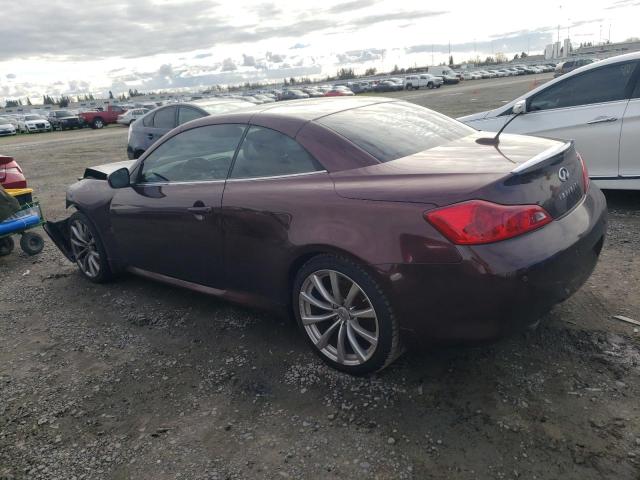 JN1CV6FE0AM355168 - 2010 INFINITI G37 BASE MAROON photo 2