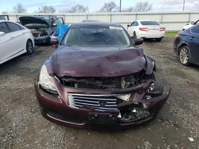 JN1CV6FE0AM355168 - 2010 INFINITI G37 BASE MAROON photo 5