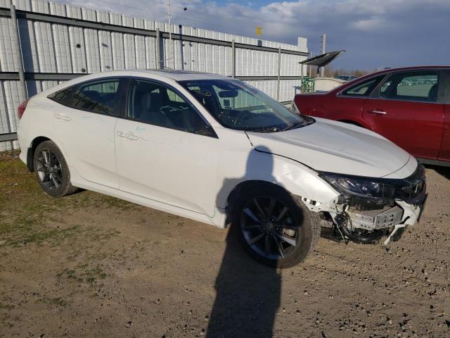 JHMFC1F79KX009011 - 2019 HONDA CIVIC EXL WHITE photo 4