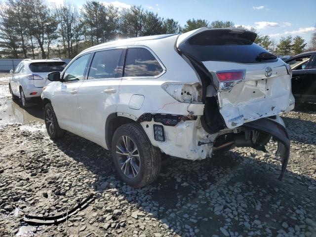 5TDJKRFHXGS352204 - 2016 TOYOTA HIGHLANDER XLE თეთრი ფოტო 2