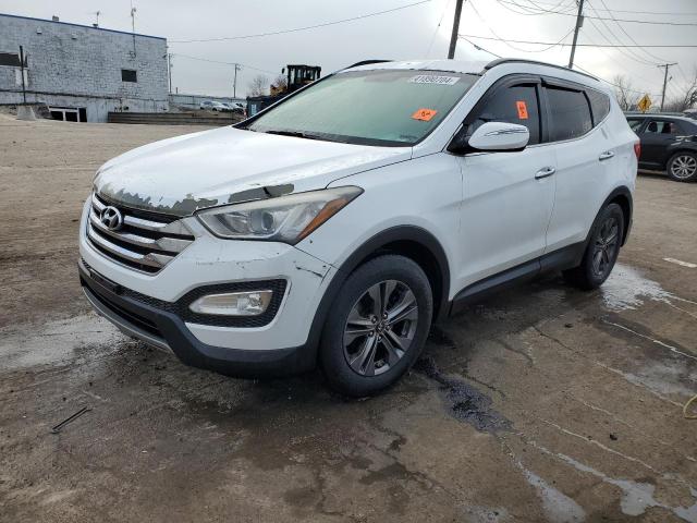 5XYZU3LB8DG025187 - 2013 HYUNDAI SANTA FE S WHITE photo 1