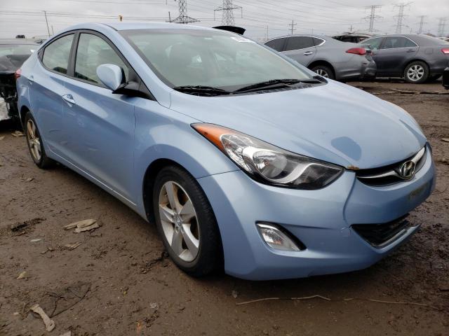 KMHDH4AE6CU314921 - 2012 HYUNDAI ELANTRA GLS BLUE photo 4