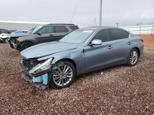 JN1EV7AP5JM366206 - 2018 INFINITI Q50 LUXE GRAY photo 1