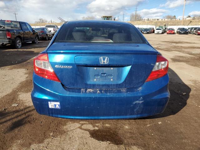 2HGFB2F83CH500121 - 2012 HONDA CIVIC EX BLUE photo 6