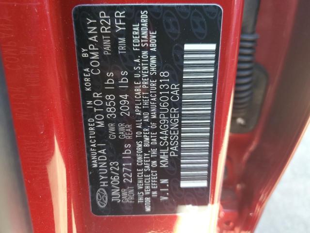 KMHLS4AG9PU601318 - 2023 HYUNDAI ELANTRA SEL RED photo 13