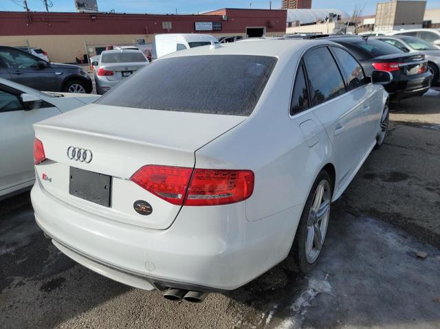 WAUBGCFL9CA114064 - 2012 AUDI S4 PREMIUM PLUS WHITE photo 4