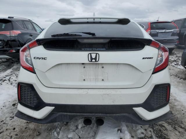 SHHFK7G40KU217234 - 2019 HONDA CIVIC SPORT WHITE photo 6