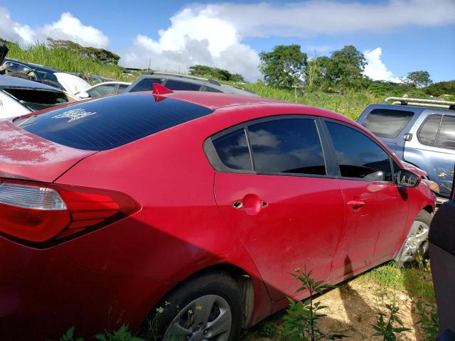 KNAFK4A66F5409899 - 2015 KIA FORTE LX RED photo 4