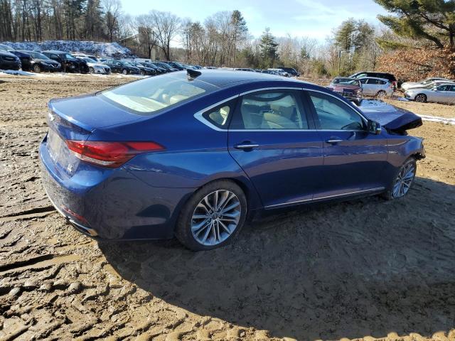 KMHGN4JE2HU210231 - 2017 GENESIS G80 BASE BLUE photo 3