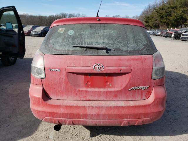 2T1KR32E96C614049 - 2006 TOYOTA COROLLA MA XR RED photo 6