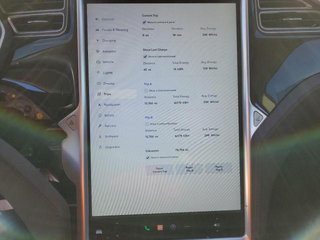 5YJSA1E2XFF112126 - 2015 TESLA MODEL S Արծաթագույն լուսանկար 9