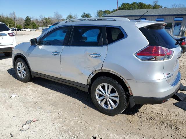 5N1AT2MT6EC798582 - 2014 NISSAN ROGUE S SILVER photo 2