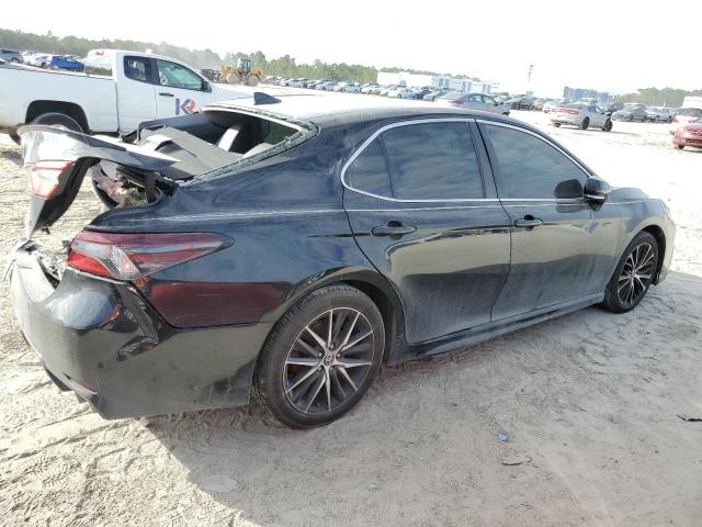 4T1T11AK2NU047851 - 2022 TOYOTA CAMRY SE BLACK photo 3