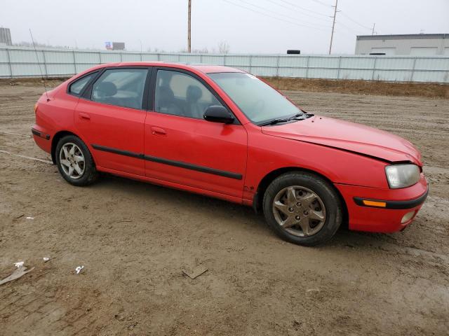 KMHDN55D62U052171 - 2002 HYUNDAI ELANTRA GLS RED photo 4