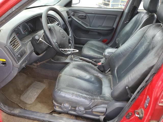 KMHDN55D62U052171 - 2002 HYUNDAI ELANTRA GLS RED photo 7