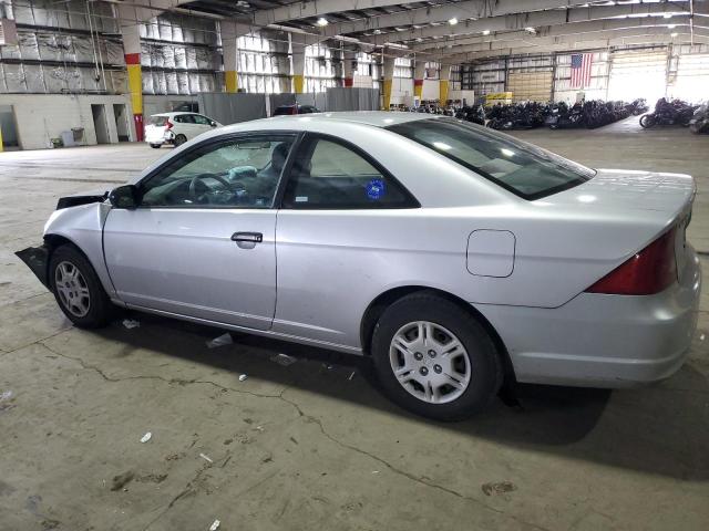 1HGEM21242L011785 - 2002 HONDA CIVIC DX SILVER photo 2