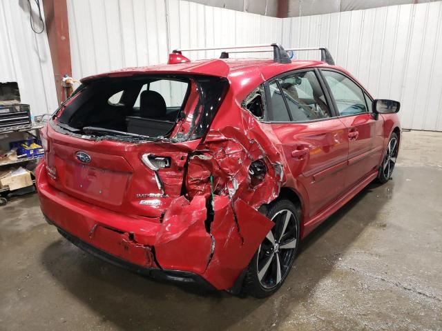 4S3GTAM6XH3746878 - 2017 SUBARU IMPREZA SPORT RED photo 3