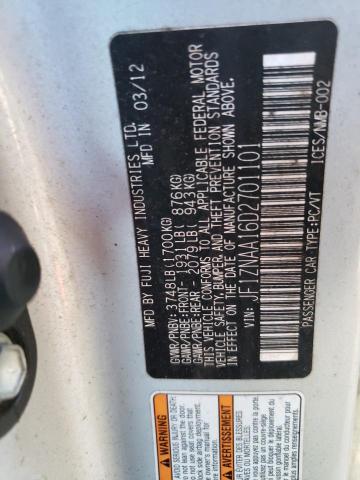 JF1ZNAA16D2701101 - 2013 TOYOTA SCION FR-S SILVER photo 12