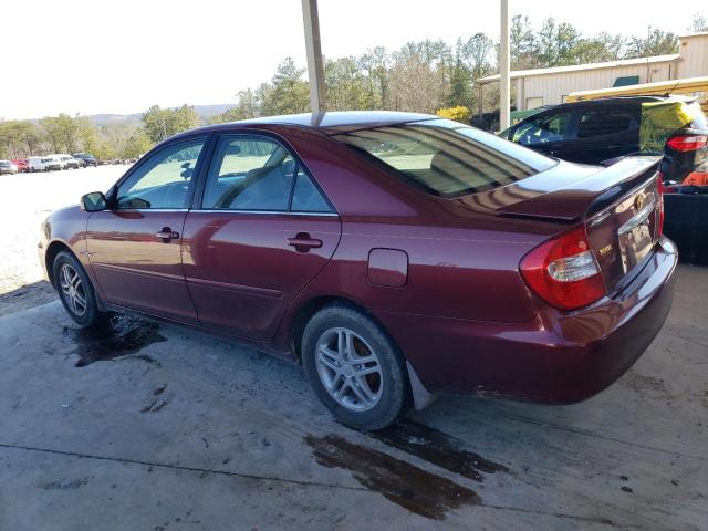 4T1BE32K54U352494 - 2004 TOYOTA CAMRY LE BURGUNDY photo 2