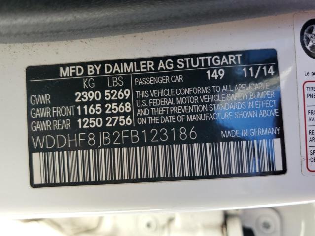 WDDHF8JB2FB123186 - 2015 MERCEDES-BENZ E 350 4MATIC WHITE photo 13