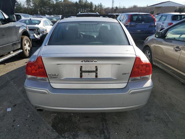 YV1RS592382695975 - 2008 VOLVO S60 2.5T SILVER photo 6