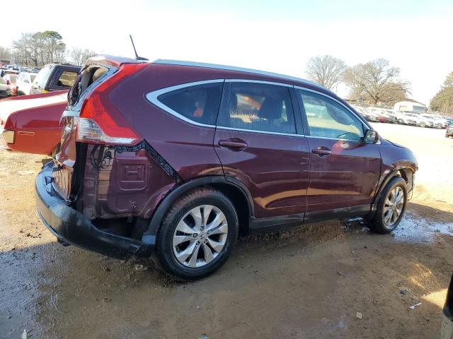 5J6RM4H79EL093377 - 2014 HONDA CR-V EXL MAROON photo 3