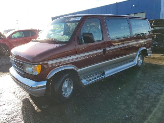 1FMEE11H7SHA51576 - 1995 FORD ECONOLINE E150 BURGUNDY photo 1