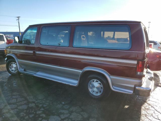 1FMEE11H7SHA51576 - 1995 FORD ECONOLINE E150 BURGUNDY photo 2