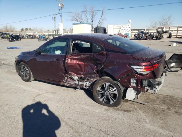 3N1AB8CV3PY318296 - 2023 NISSAN SENTRA SV BURGUNDY photo 2