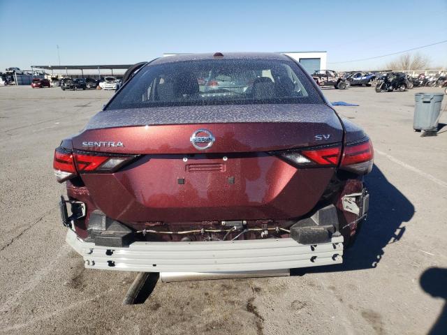 3N1AB8CV3PY318296 - 2023 NISSAN SENTRA SV BURGUNDY photo 6