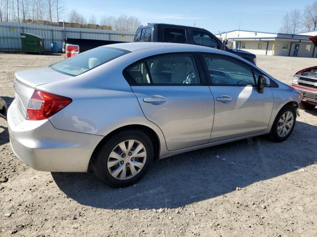 19XFB2F50CE384036 - 2012 HONDA CIVIC LX SILVER photo 3