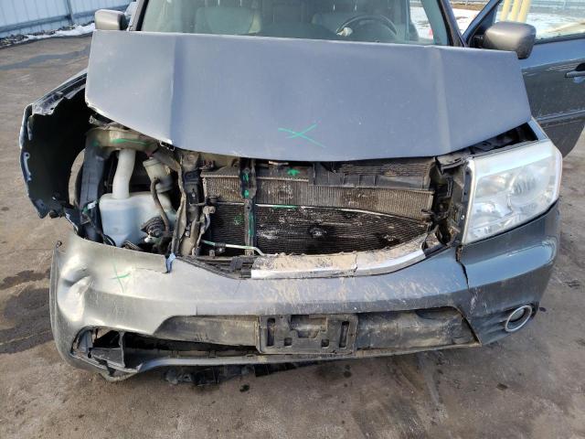 5FNYF4H58DB028600 - 2013 HONDA PILOT EXL GRAY photo 11