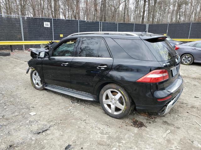4JGDA5HBXEA350427 - 2014 MERCEDES-BENZ ML 350 4MATIC BLACK photo 2
