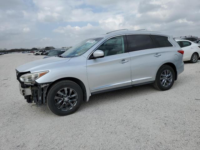 5N1AL0MM5DC343122 - 2013 INFINITI JX35 SILVER photo 1