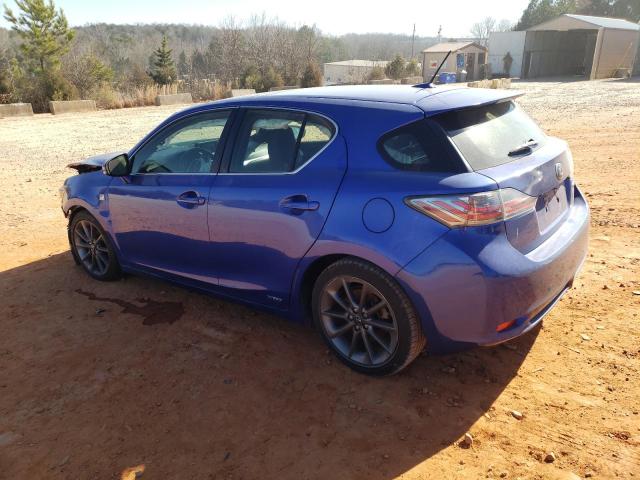 JTHKD5BH9C2082041 - 2012 LEXUS CT 200 BLUE photo 2