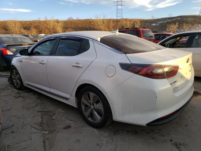 KNAGN4AD2F5090494 - 2015 KIA OPTIMA HYBRID WHITE photo 2