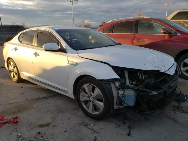 KNAGN4AD2F5090494 - 2015 KIA OPTIMA HYBRID WHITE photo 4