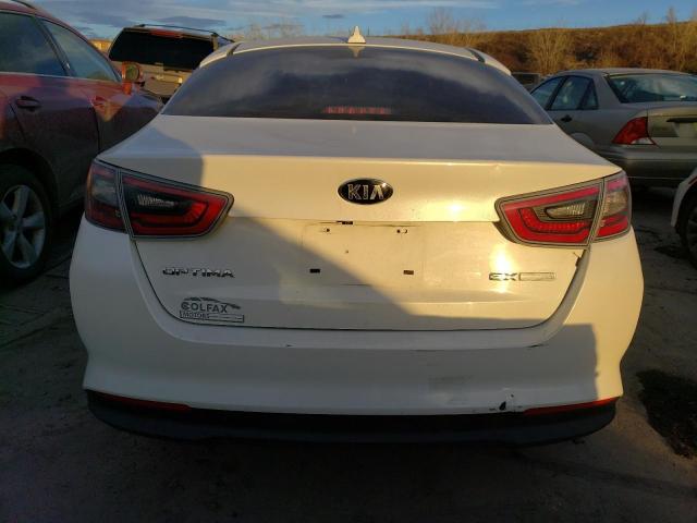 KNAGN4AD2F5090494 - 2015 KIA OPTIMA HYBRID WHITE photo 6