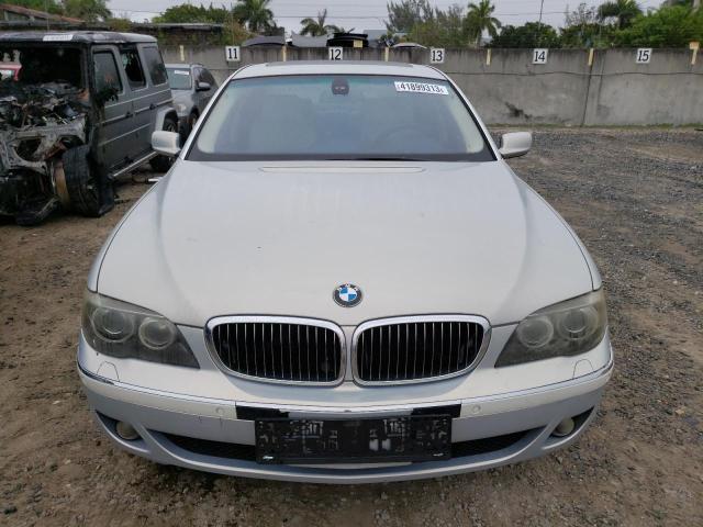 WBAHN83557DT70645 - 2007 BMW 750 SILVER photo 5