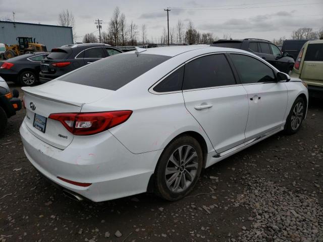 5NPE34AF0GH400158 - 2016 HYUNDAI SONATA SPORT WHITE photo 3