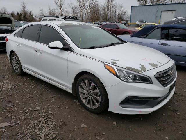 5NPE34AF0GH400158 - 2016 HYUNDAI SONATA SPORT WHITE photo 4