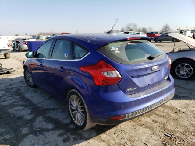 1FADP3N25EL405145 - 2014 FORD FOCUS TITANIUM BLUE photo 2