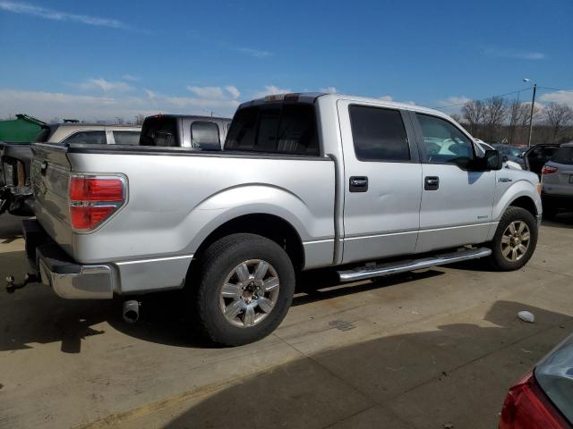 1FTFW1CT7CKD85277 - 2012 FORD F150 SUPERCREW SILVER photo 3