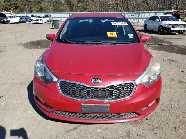 KNAFX4A85G5545364 - 2016 KIA FORTE EX RED photo 5