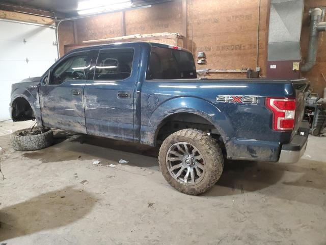 1FTEW1E51JFA51858 - 2018 FORD F150 SUPERCREW BLUE photo 2