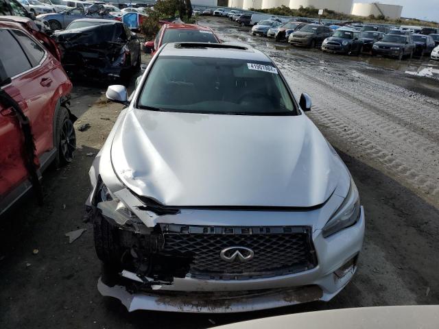 JN1EV7AP3JM356418 - 2018 INFINITI Q50 LUXE SILVER photo 5