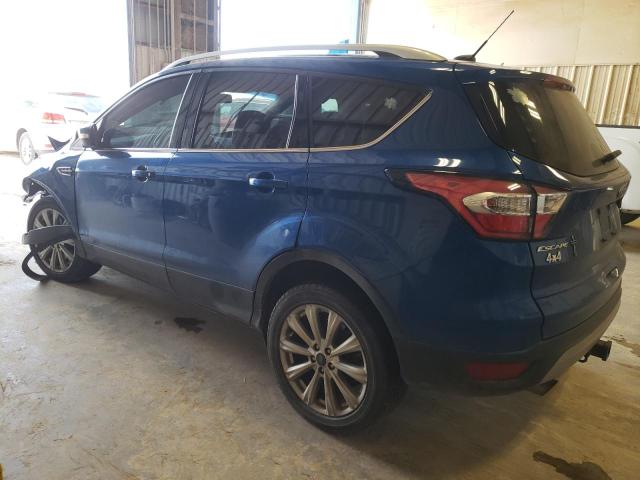 1FMCU9J91HUB80494 - 2017 FORD ESCAPE TITANIUM BLUE photo 2