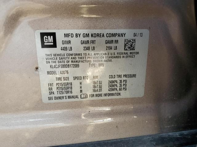 KL4CJFSB0DB172089 - 2013 BUICK ENCORE CONVENIENCE 灰色 照片 13