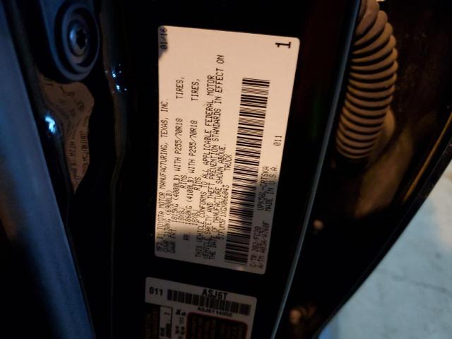 5TFUM5F1XGX066043 - 2016 TOYOTA TUNDRA DOUBLE CAB SR/SR5 BLACK photo 12